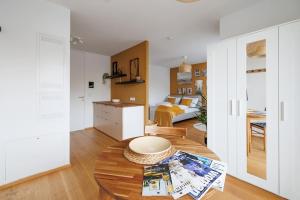 Η κουζίνα ή μικρή κουζίνα στο Ottakring Studio Apartment