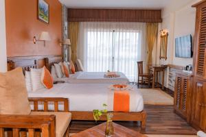 Katil atau katil-katil dalam bilik di Pokhara Batika