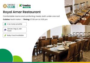 Restaurace v ubytování Treebo Premium Royal Amar With Mountain View, 2 Km From Pushkar Lake