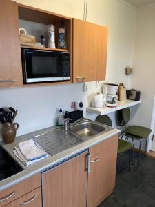 Dapur atau dapur kecil di Eidavellir Apartments and Rooms
