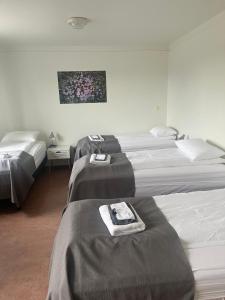 Katil atau katil-katil dalam bilik di Eidavellir Apartments and Rooms