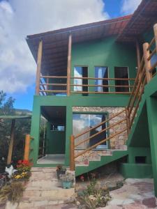 Balkón nebo terasa v ubytování Casa verde