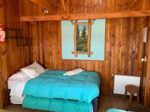 Postel nebo postele na pokoji v ubytování Cabañas y Hostal Isla Mágica