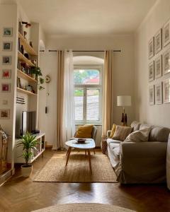 A seating area at Apartmán Vincent