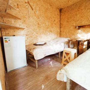 Kuchyň nebo kuchyňský kout v ubytování Camping Three poplars by VL