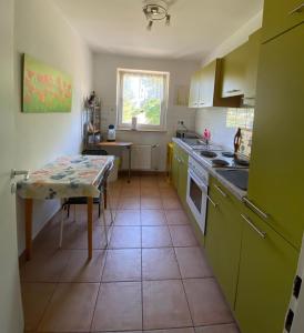 Η κουζίνα ή μικρή κουζίνα στο Ferienwohnung Schöneck beauty