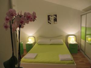 Cama o camas de una habitación en Apartments Petar