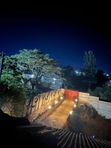 a skate park at night with lights on it at Safari Junction Backpackers hostel in Iringa