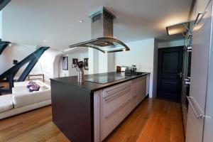 Kuchyň nebo kuchyňský kout v ubytování L'Attik superbe appartement pour 5 personnes