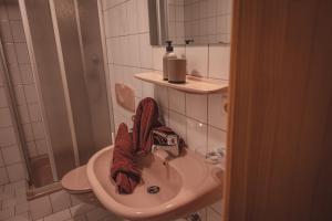 Koupelna v ubytování Haus Bergwind