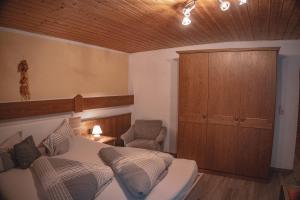 Postel nebo postele na pokoji v ubytování Haus Bergwind