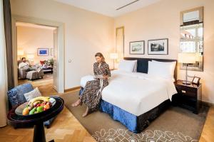 Posteľ alebo postele v izbe v ubytovaní Mandarin Oriental, Prague