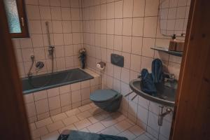 Koupelna v ubytování Haus Bergwind