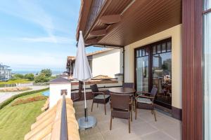 Balkón nebo terasa v ubytování Urlaubsräume am Meer Urlaubsräume am Meer 4-12 + 8 fotografií