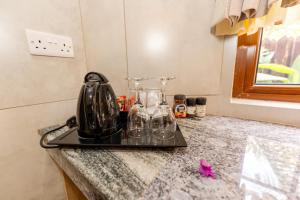 Kuchyň nebo kuchyňský kout v ubytování Villa Source D'Argent
