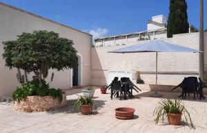 Patio alebo iná vonkajšia časť ubytovania I Due Carrubi