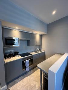 The Globe Apartments的厨房或小厨房
