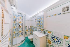 Koupelna v ubytování B&B IL CORTILE