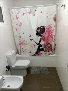 Et badeværelse på Duplex Precioso con Terraza y Piscina