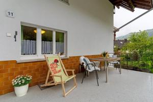 Μπαλκόνι ή βεράντα στο Ferienwohnung zum Pavillon