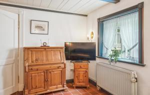 Μια τηλεόραση ή/και κέντρο ψυχαγωγίας στο Lovely Apartment In Dagebüll With Wifi