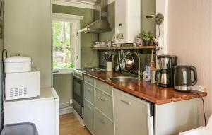 a kitchen with a sink and a counter top at 3 Bedroom Lovely Home In Holten in Holten