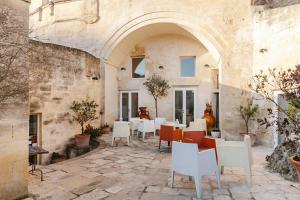 Patio nebo venkovní prostory v ubytování Hotel Sassi