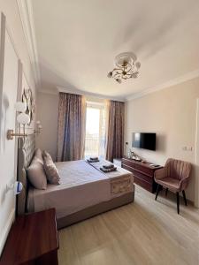 Rúm í herbergi á Ta' Dun Martin and taz-Zija Bed and Breakfast +37 myndir