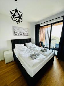 Krevet ili kreveti u jedinici u okviru objekta Aspectus apartmani Divcibare