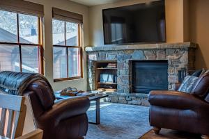 Posezení v ubytování Skiview Townhome 1B