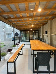 Αίθριο ή υπαίθριος χώρος στο Hostel VANTA
