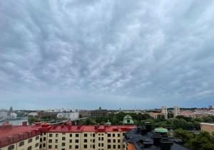 Nespecifikovaný výhled na destinaci Stockholm nebo výhled na město při pohledu z hostelu