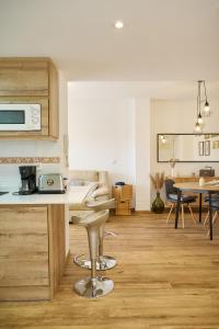 Kuchyň nebo kuchyňský kout v ubytování Apartment Albir Playa Paradise