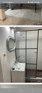 Koupelna v ubytování Teguyn + 8 fotografií