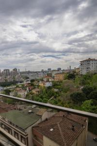 Nespecifikovaný výhled na destinaci Istanbul nebo výhled na město při pohledu z apartmánu