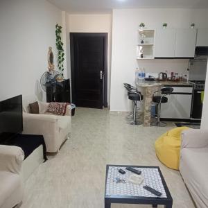 Køkken eller tekøkken på قرية جراند هيلز الساحل الشمالى