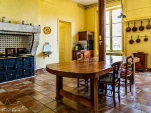 Kuchyňa alebo kuchynka v ubytovaní Château XVIIIème, Piscine Chauffée, Sauna, Forêt Privée, Proximité Châteaux de la Loire - FR-1-381-46