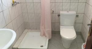 阿斯马拉Guest House in Asmera的带马桶和水槽的白色浴室 更多6张照片