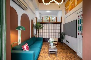 Area soggiorno di 上海小胖纸民宿-武康大楼3店-老吉士