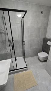 Kúpeľňa v ubytovaní Air conditioned 2 room Apartment Vienna Gate, 4