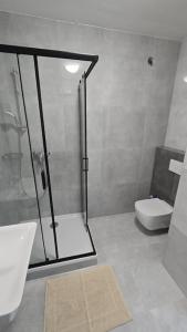 Kúpeľňa v ubytovaní Air conditioned 2 room Apartment Vienna Gate, 4