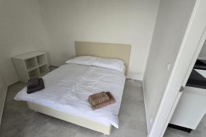 Posteľ alebo postele v izbe v ubytovaní Air conditioned 2 room Apartment Vienna Gate, 4