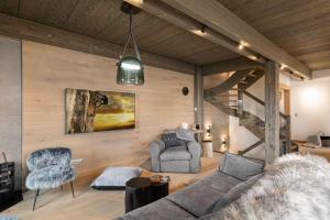Posezení v ubytování Chalet Clara Megeve