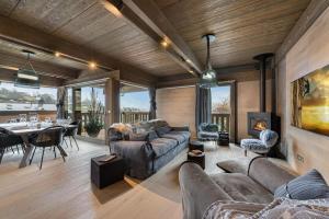 Posezení v ubytování Chalet Clara Megeve