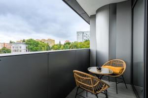 Μπαλκόνι ή βεράντα στο Apartament Hanza Tower 218