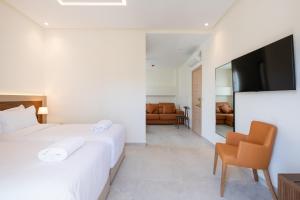 Krevet ili kreveti u jedinici u okviru objekta Hotel El Toro Tanger