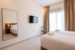 Krevet ili kreveti u jedinici u okviru objekta Hotel El Toro Tanger