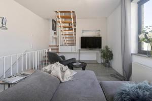 TV a/nebo společenská místnost v ubytování SEEBADHOF Berlin-Rangsdorf