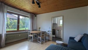 Χώρος καθιστικού στο Ferienwohnung Wiesenblümle
