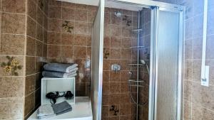 Ένα μπάνιο στο Ferienwohnung Wiesenblümle
